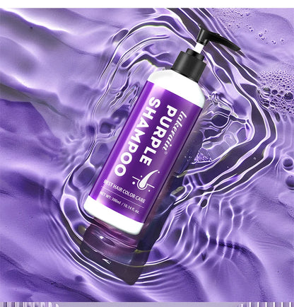 300ml Shampoo Lock Color Purple Shampoo Blonde Hair Bleaching Yellow Removing Linen Gray Silver Color Hair Dye шампунь для волос