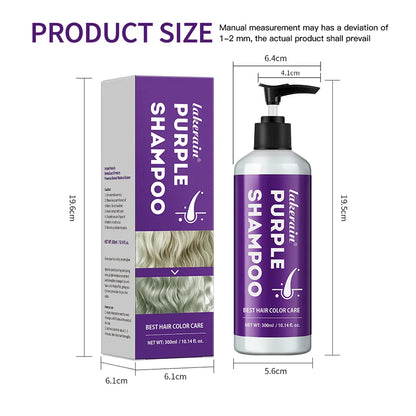 300ml Shampoo Lock Color Purple Shampoo Blonde Hair Bleaching Yellow Removing Linen Gray Silver Color Hair Dye шампунь для волос