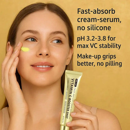 Vitamin C Booster Shot Serum with Glutathione, Niacinamide and Vitamin E Lightweight Brightening Face Serum Hydrate & Boost Glow