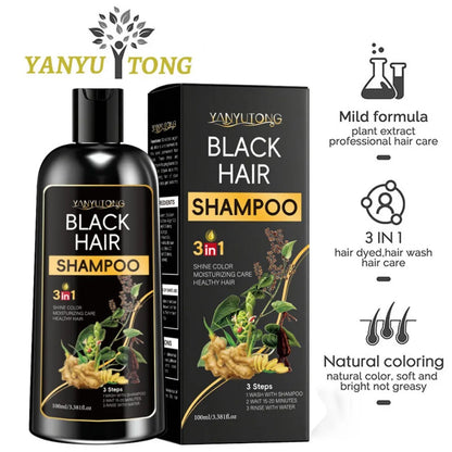 3 in 1 Turmeric Color-Treated Shampoo, Nourishing Color-Treated Shampoo Gentle Formula, Plant-Based, Light Beige