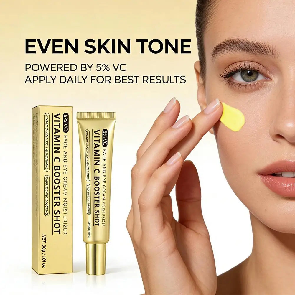 Vitamin C Booster Shot Serum with Glutathione, Niacinamide and Vitamin E Lightweight Brightening Face Serum Hydrate & Boost Glow