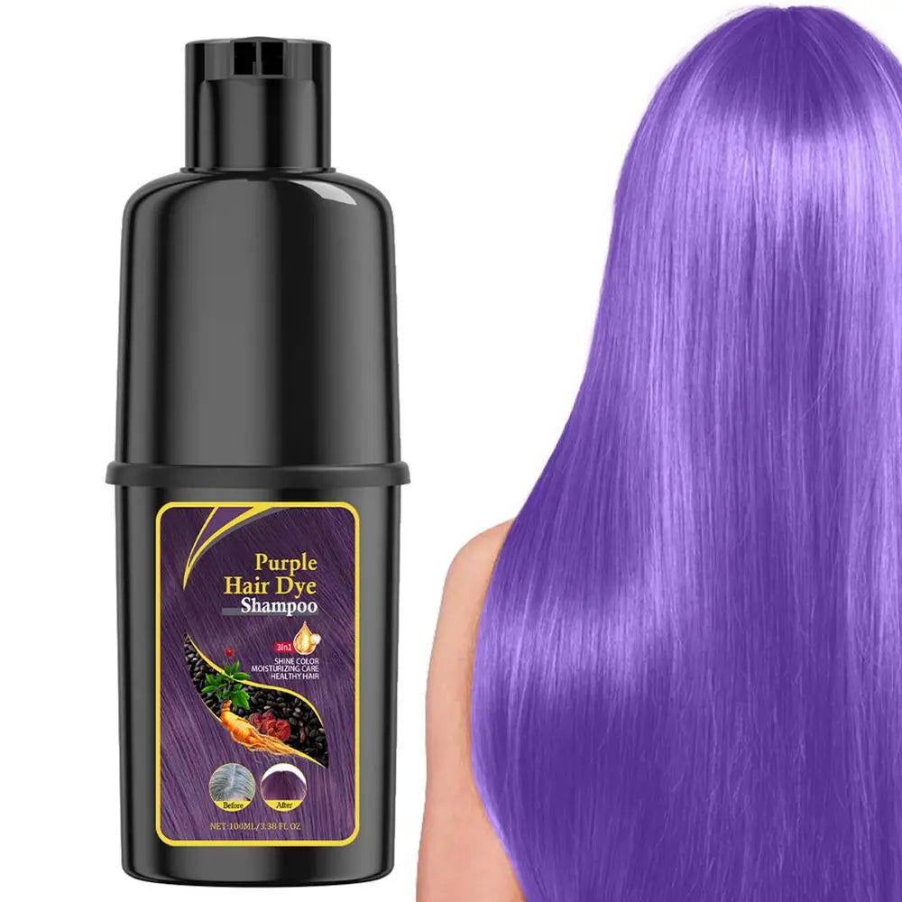 Hair Color Shampoo Black Hair Dye Covering White Hair Shampoo Hair Dye Shampoo Darkening Hair Shampoo Wine Red, Brown, Silver