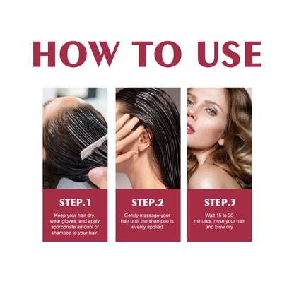 5Colors Hair Dyeing Shampoo 3in1 Rapid Hair Dyeing Repair Dry Cleaning Nourishing Hair Roots Restoration Coloring Black Shampoo