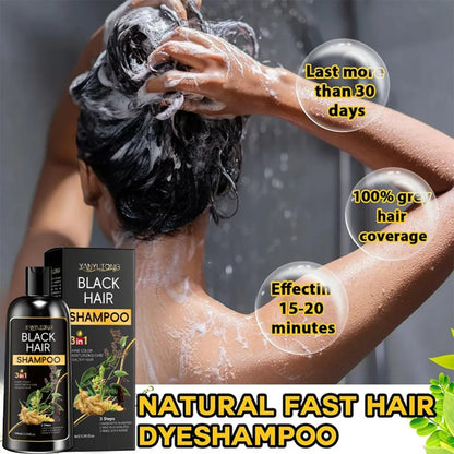 3 in 1 Turmeric Color-Treated Shampoo, Nourishing Color-Treated Shampoo Gentle Formula, Plant-Based, Light Beige