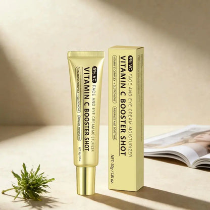 Vitamin C Booster Shot Serum with Glutathione, Niacinamide and Vitamin E Lightweight Brightening Face Serum Hydrate & Boost Glow