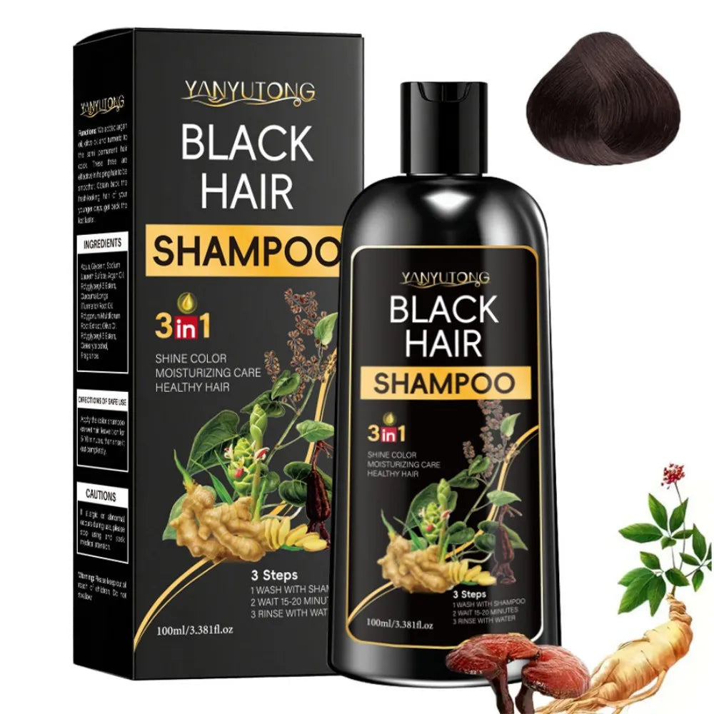 3 in 1 Turmeric Color-Treated Shampoo, Nourishing Color-Treated Shampoo Gentle Formula, Plant-Based, Light Beige