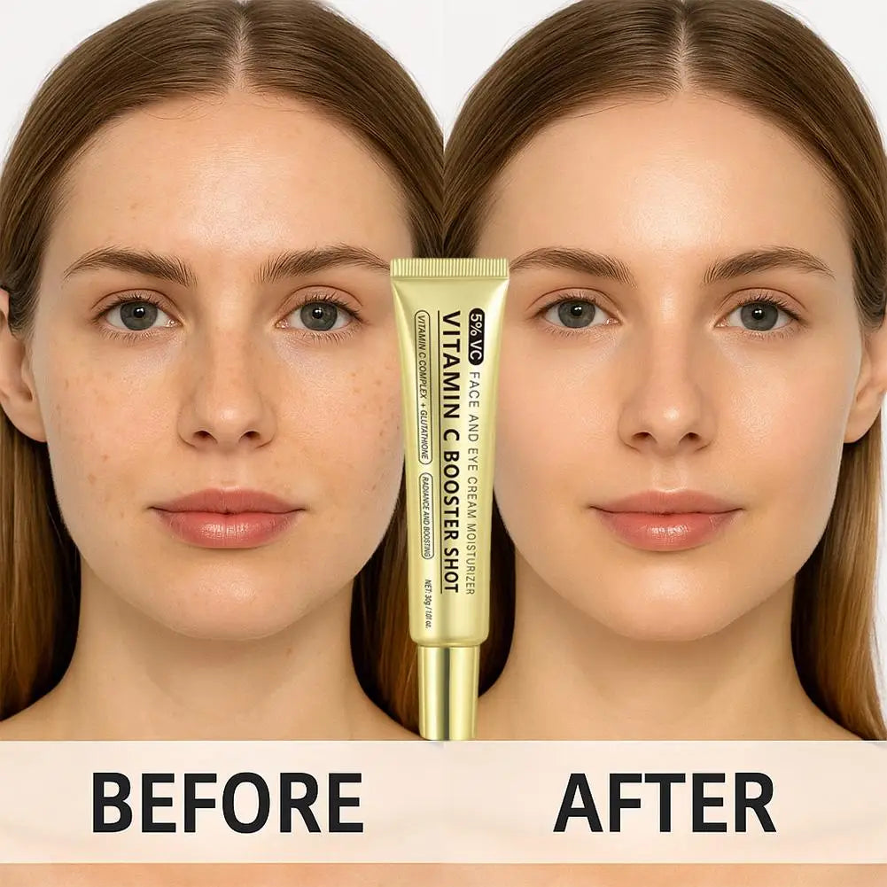 Vitamin C Booster Shot Serum with Glutathione, Niacinamide and Vitamin E Lightweight Brightening Face Serum Hydrate & Boost Glow