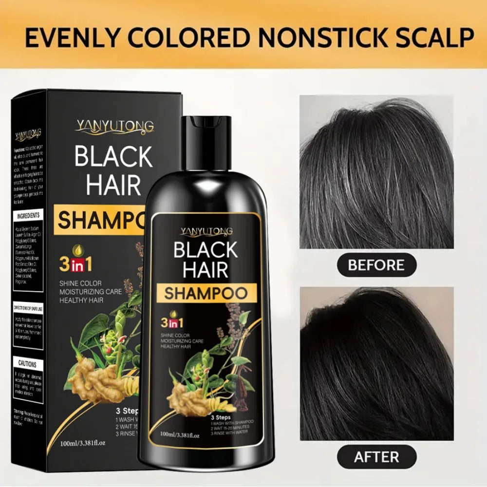 3 in 1 Turmeric Color-Treated Shampoo, Nourishing Color-Treated Shampoo Gentle Formula, Plant-Based, Light Beige