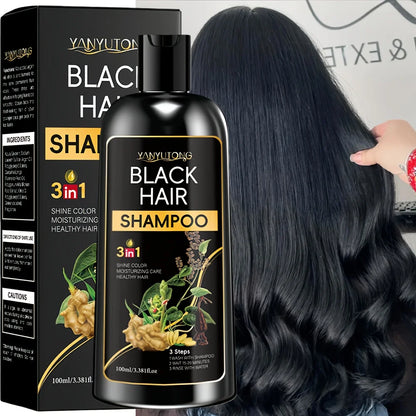 3 in 1 Turmeric Color-Treated Shampoo, Nourishing Color-Treated Shampoo Gentle Formula, Plant-Based, Light Beige