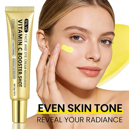 Vitamin C Booster Shot Serum with Glutathione, Niacinamide and Vitamin E Lightweight Brightening Face Serum Hydrate & Boost Glow
