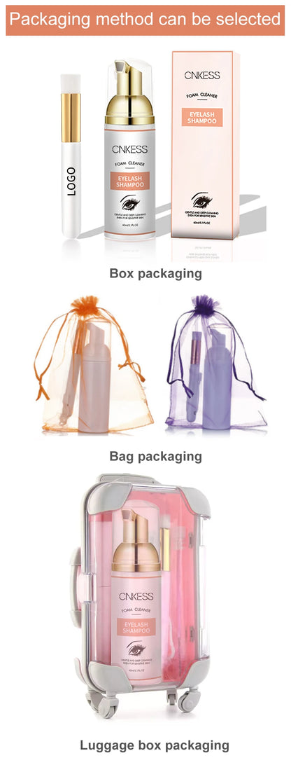 Lash Super Concentrate Mousse Eyelash Shampoo Gentle Cleansing Grafting Foam Extension l Makeup Tools Supplies Shampoo Brush Set